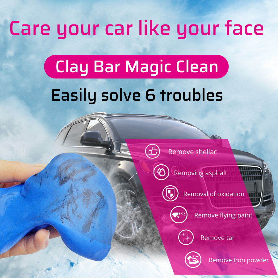  Car Washing Clay Bar Car Detailing Clay, 180g Auto Cleaning  Clay Bar Automotive Cleaner Effective Magic Clay Bar for Car Detailing  Cleaning for Car, Glass, Vehicles : Automotive